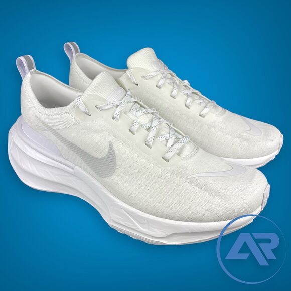 Nike ZoomX Invincible Run Flyknit 3 Triple White Men's Size 11 DR2615-103 - Picture 1 of 7